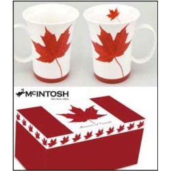 McIntosh Fine Bone China - Memories of Canada Tea Mug w/infuser & Lid